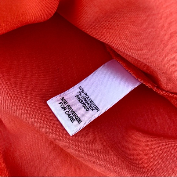 C EST 1946 Coral Shirt Button Up Blouse Sz. XL Lightweight - Picture 4 of 10